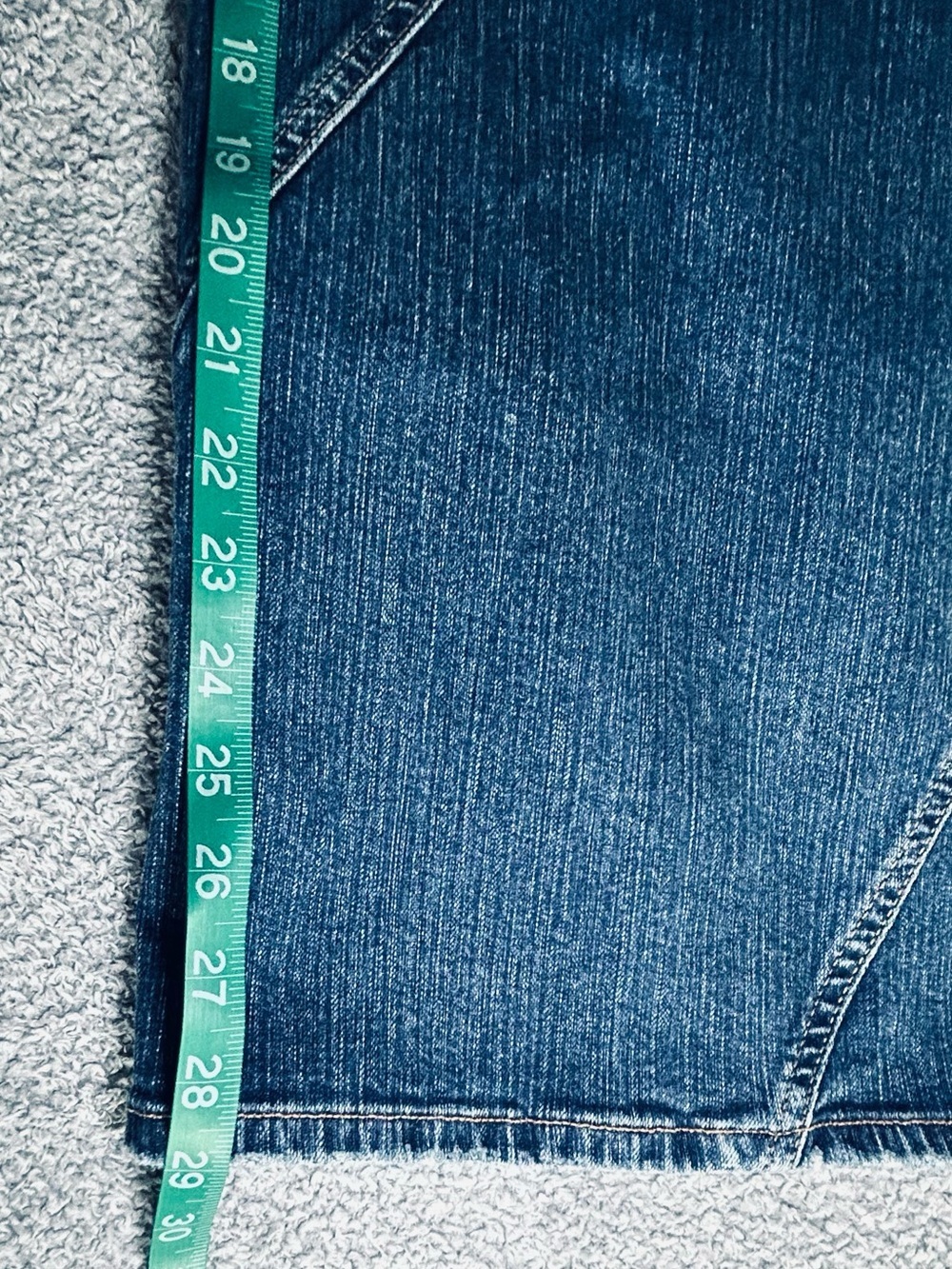 Wide Leg Women's Jeans - Blue Denim - Picture 5 of 6